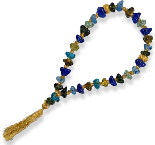Colorful Blown Glass Bead Tabletop Decor Kompoloi ±50cm