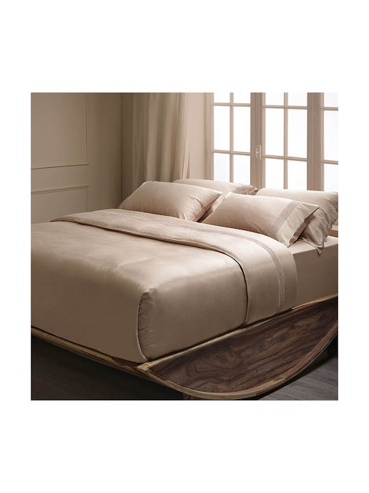 Hauz Bamboo Collection Oxford Monochrome Kissenbezüge 52x92+20+6x3 Dusty Rosa