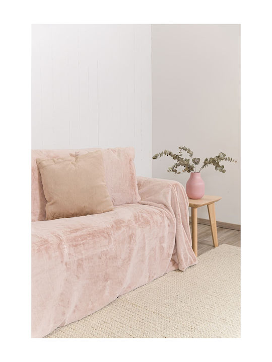 Naf Naf Lapin Dreisitzer-Sofa Wurf 170x300cm Rosa