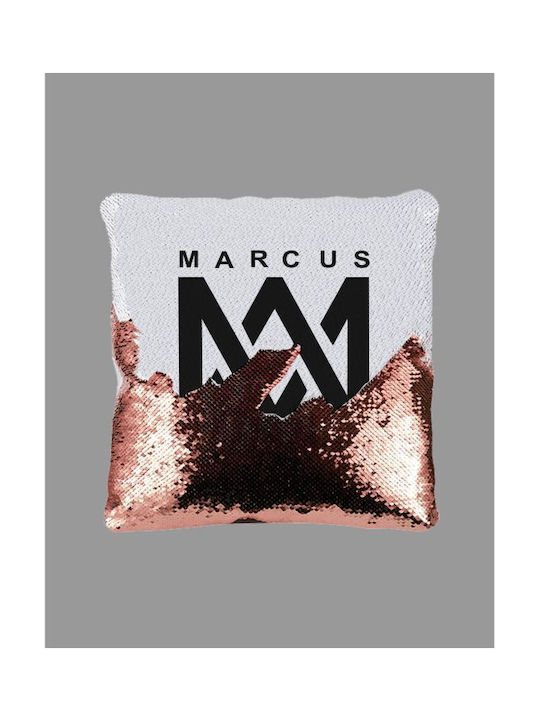 Marcus & Martinus Възглавница Пайети 40*40 см Сребърна