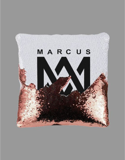 Marcus & Martinus Възглавница Пайети 40*40 см Сребърна