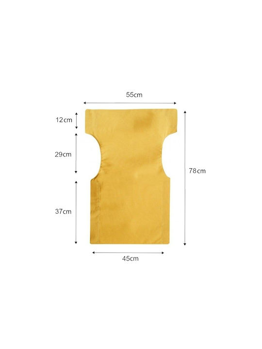 Director Chair Fabric Cover Yellow 55x78