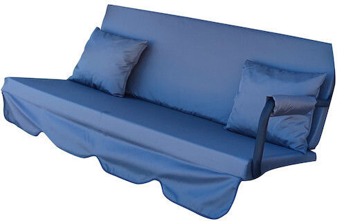 Perne Swing Cushion Trei Locuri Gri Copertină Decorative Waterproof 260gm Țesătură Poliester Spălabil Set 4 Bucăți