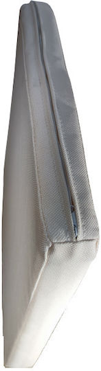 Perna Scaunului De Exterior Rezistentă La Apă Din Țesătură Ecru Culoare Cu Fermoar 44/39*45*5cm