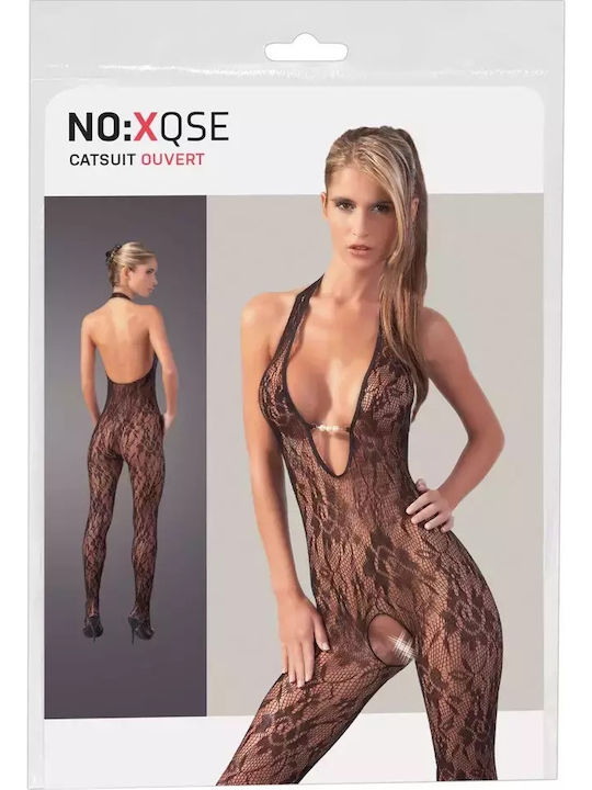 Boss Of Toys Costum Bodystocking Plasă Negru