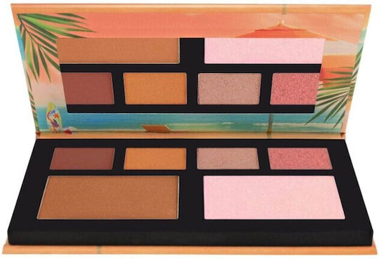 W7 Cosmetics Eyeshadow Палитра със Сенки за Очи в Твърда Форма Tropical Escape 13.8гр