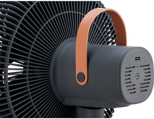 Gruppe Pedestal Fan 50W 35.5cm Diameter with Remote Control Gray