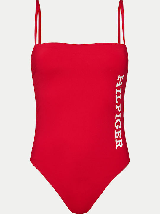 Costum De Baie Întreg Roșu