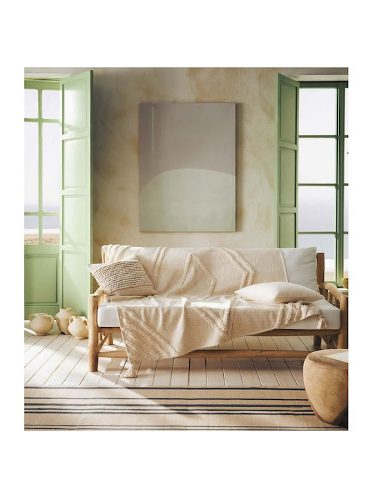 Gofis Home Ife 249 Ριχτάρι Πολυθρόνας Ζακάρ 145x180εκ. Μπεζ 2007249000004