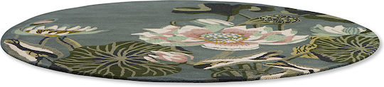 Waterlily 38608 Mitternachtssee Wedgwood Wohnzimmer Teppich 200 Cm Rund