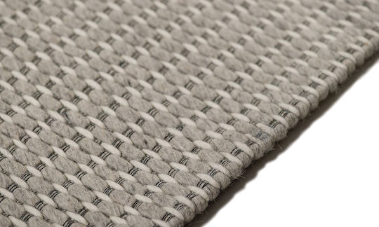 Χαλί Lines 005 Γκρι-λευκό 100% Μαλλί 300x200 Casa Vogue