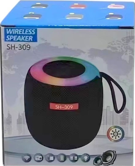 Sh-309bt Bluetooth Speaker 3W With Battery Life Up To 1.5 Hours Black