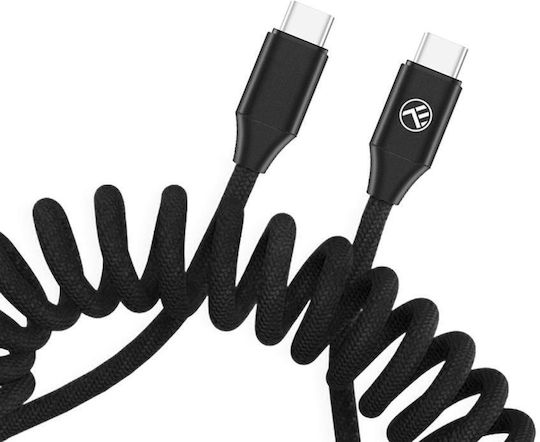 Tellur USB 2.0 Cable USB-C male - USB-C 18W PD Μαύρο 1.8m TLL155751
