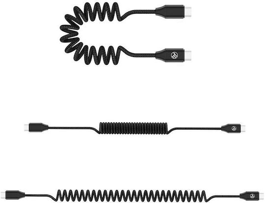 Tellur USB 2.0 Cable USB-C male - USB-C 18W PD Μαύρο 1.8m TLL155751