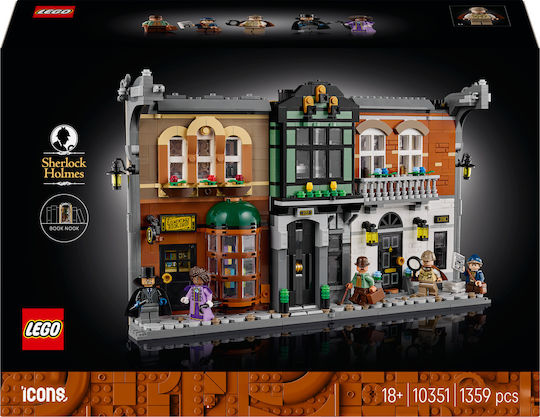 LEGO Icons Sherlock Holmes: Book Nook за 18+ Години 1359 Бройки
