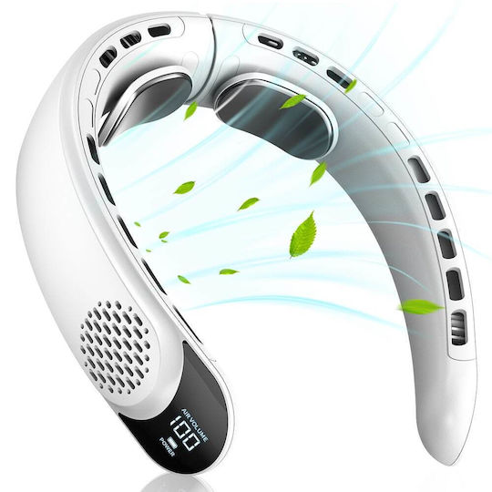 Techsuit Ανεμιστηράκι Λαιμού Χωρίς Πτερύγια 8W Λευκό
