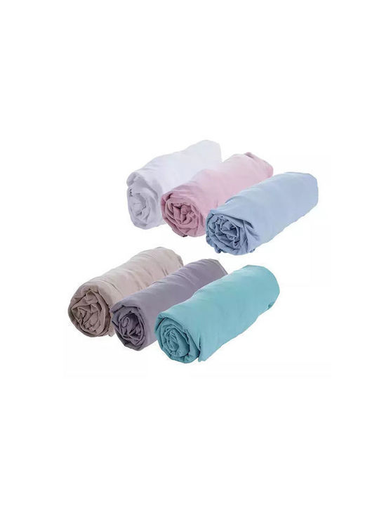 Nef-Nef Homeware Bettlaken Super-Doppel mit Gummiband 160x200+30cm. Jersey Mocca