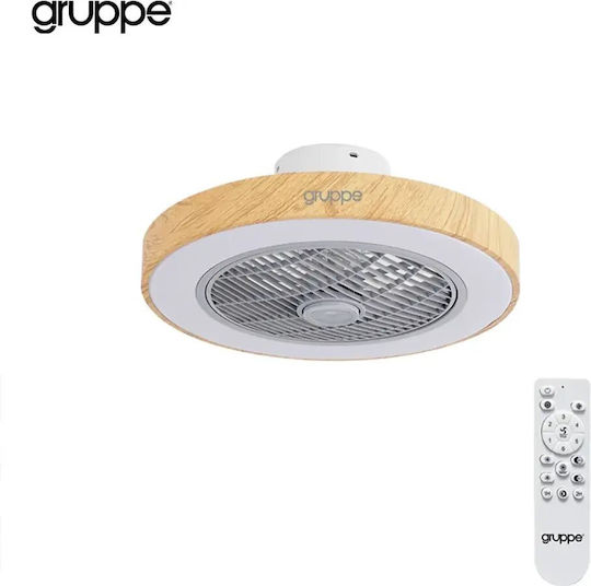 Gruppe CMBF-FS6008 Geschlossener Typ (Deckenleuchte) 50cm mit Leuchte Light Wood