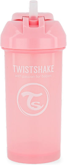 Twistshake Παιδικό Ποτηράκι από Σιλικόνη Ροζ 360ml για 6m+