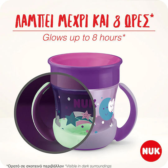 Nuk Baby Cup Mini Magic made of Plastic Pink 160ml for 6m+m+
