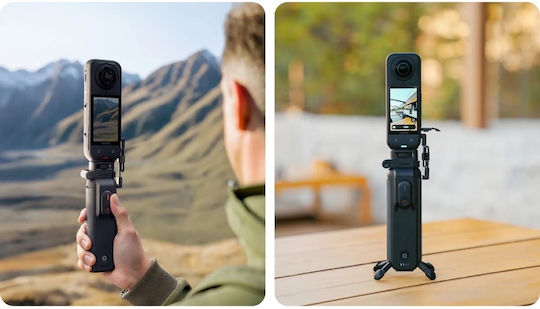 Insta360 Fomo Power Handle Pre-recording Mode Foldable Design