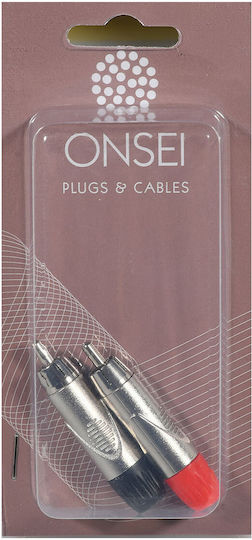 Onsei Βύσμα RCA Κόκκινο (ON-P22R/ON-P22B)