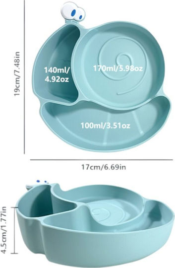 Queen Mother Baby Food Plate made of Silicone Green