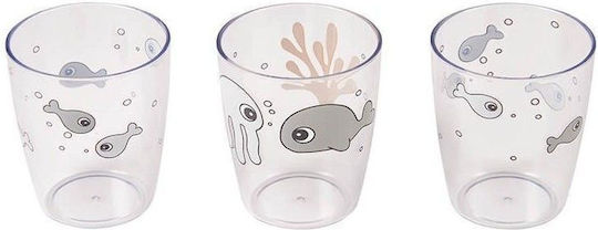 Done by Deer Baby Cups Sea Friends made of Plastic Multicolour 3pcs 120ml for 24m+m+