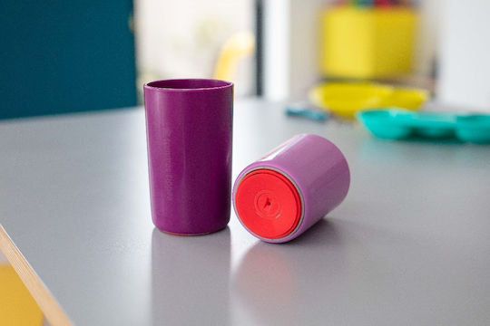 Tommee Tippee Παιδικό Ποτηράκι "No Knock" από Πλαστικό Μωβ 190ml για 18m+
