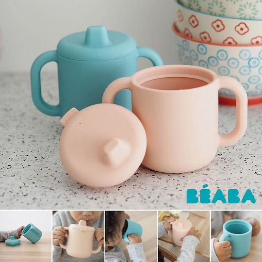 Beaba Παιδικό Ποτηράκι από Σιλικόνη Ροζ 170ml για 8m+