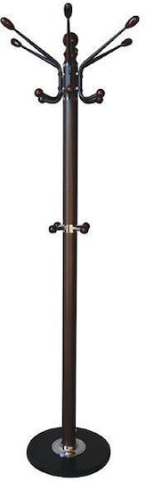 Woodwell Marta Cuiere de podea Metal Nuci Cu bază de marmură rotativă 37x37x175cm