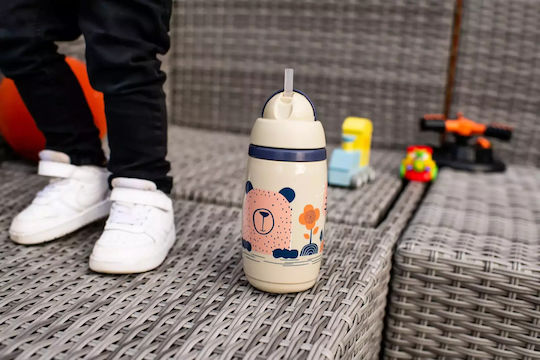 Tommee Tippee Παιδικό Ποτηράκι από Πλαστικό Μπεζ 266ml για 12m+