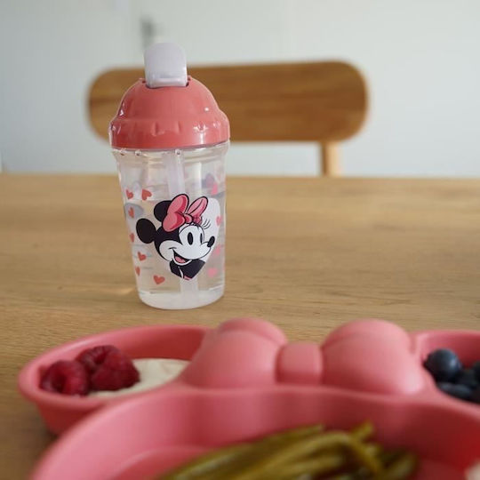 Thermobaby Παιδικό Ποτηράκι Minnie Mouse Heart Full από Πλαστικό Ροζ 295ml