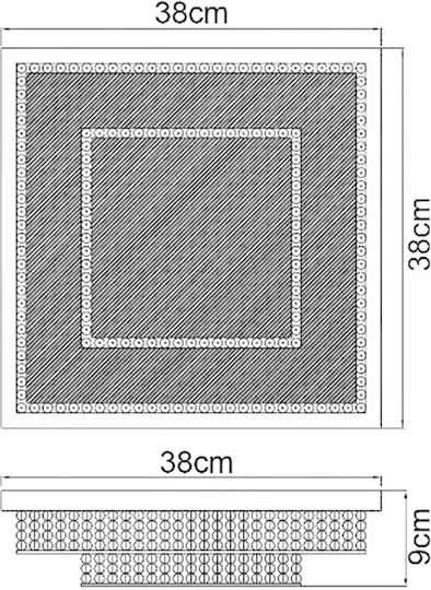 Agora Lighting Ceiling Light 38cm LED