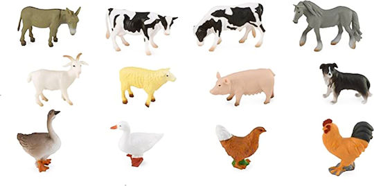 Collecta Case with Mini Farm Animals for Ages 3+ (Miscellaneous Designs)