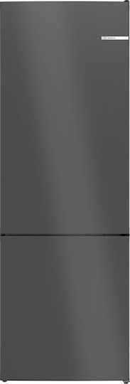 Bosch Ψυγειοκαταψύκτης 440lt Total NoFrost Υ203xΠ70xΒ66.7εκ. Γκρι KGN49OCAF