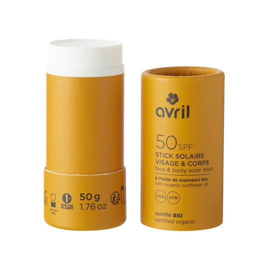 avril Bio Αντηλιακό Stick Προσώπου και Σώματος SPF50 50gr