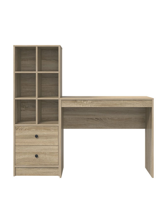 Kids Desk with Library Somona Beech 90x40x76cm