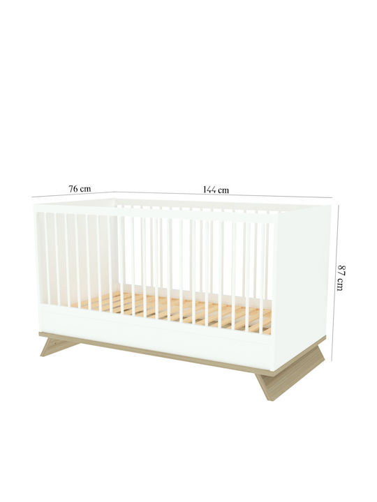 Faktum Babybett Weiß für Matratze 70x140cm