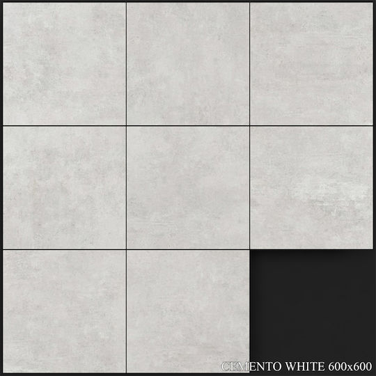 Плочка 60x60 Cemento Бял Първо Качество Yurtbay