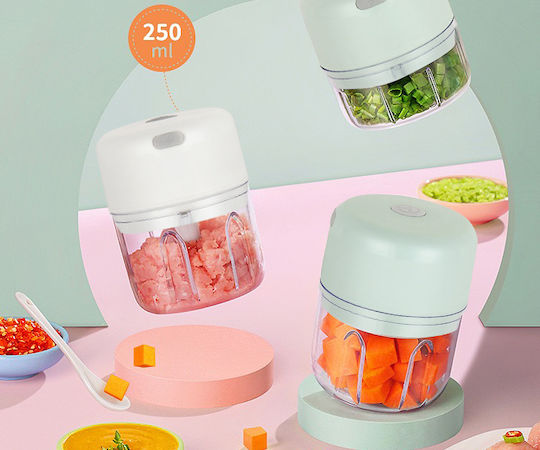 Naxius Mini tocător Multi cu recipient 250ml Alb