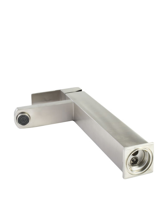 Mixing Square Bathroom Sink Faucet Inox 304 Falkona 30cm Xz 22008 – Inox