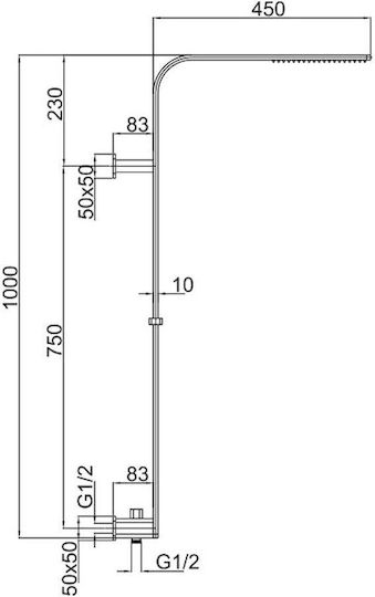 Excel Alegria Eingebaute Wasserhähne 2 Ausgänge Mischpult Telefonkopf Dusche Säule