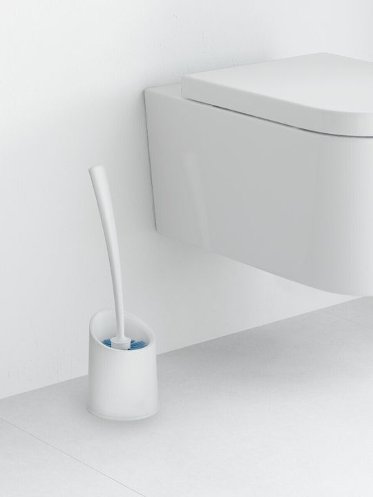 Rayen Plastic White Bathroom Toilet Brush 37.5x11.5cm 1642.01
