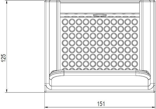 Чугунена Камера на Горелката за Пелети Eco Spar Orion 151x125mm