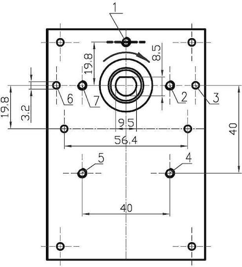Мотор със зъбни колела за пелетна печка Kenta K9175051 1.5rpm Deville Tmc Edilkamin
