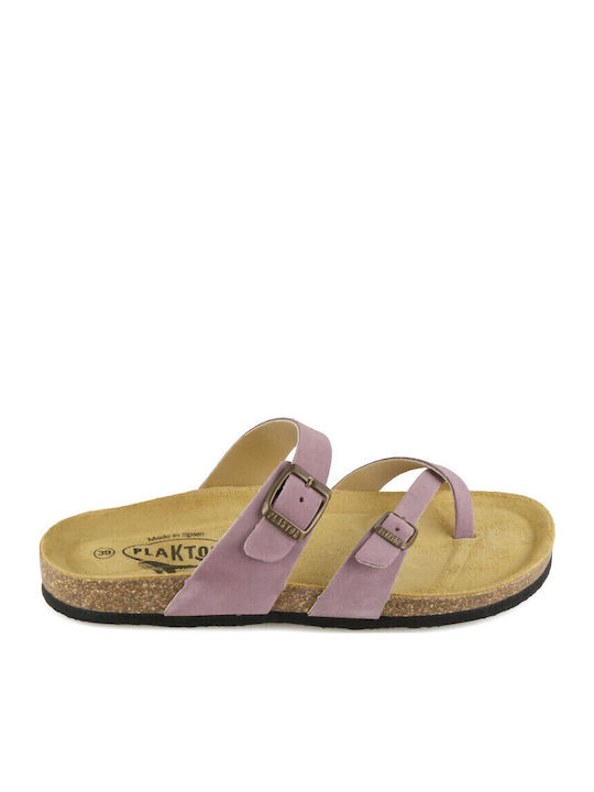 Bombay Leather Women's Flat Sandals Anatomic Afelpado Malva