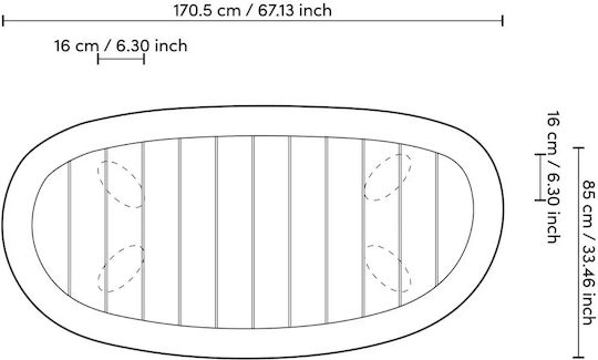 Free Form Table Wood Teak Aluminum Dimension 170x85x34cm Eichholtz
