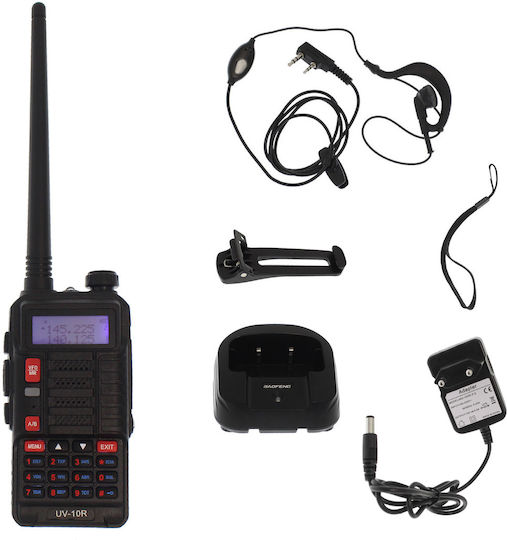 Baofeng UV-10R Wireless Transceiver UHF/VHF 10W with Monochrome Screen