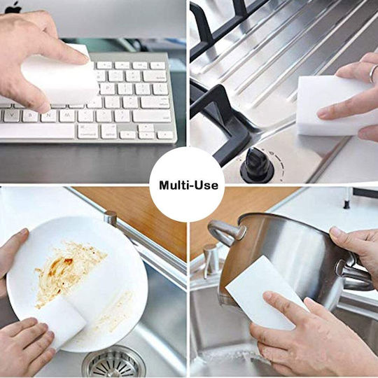Magic Eraser Schwamm Wand Pool Schuhe Küche Weiß 10 X 7 X 3 Cm Packung 50